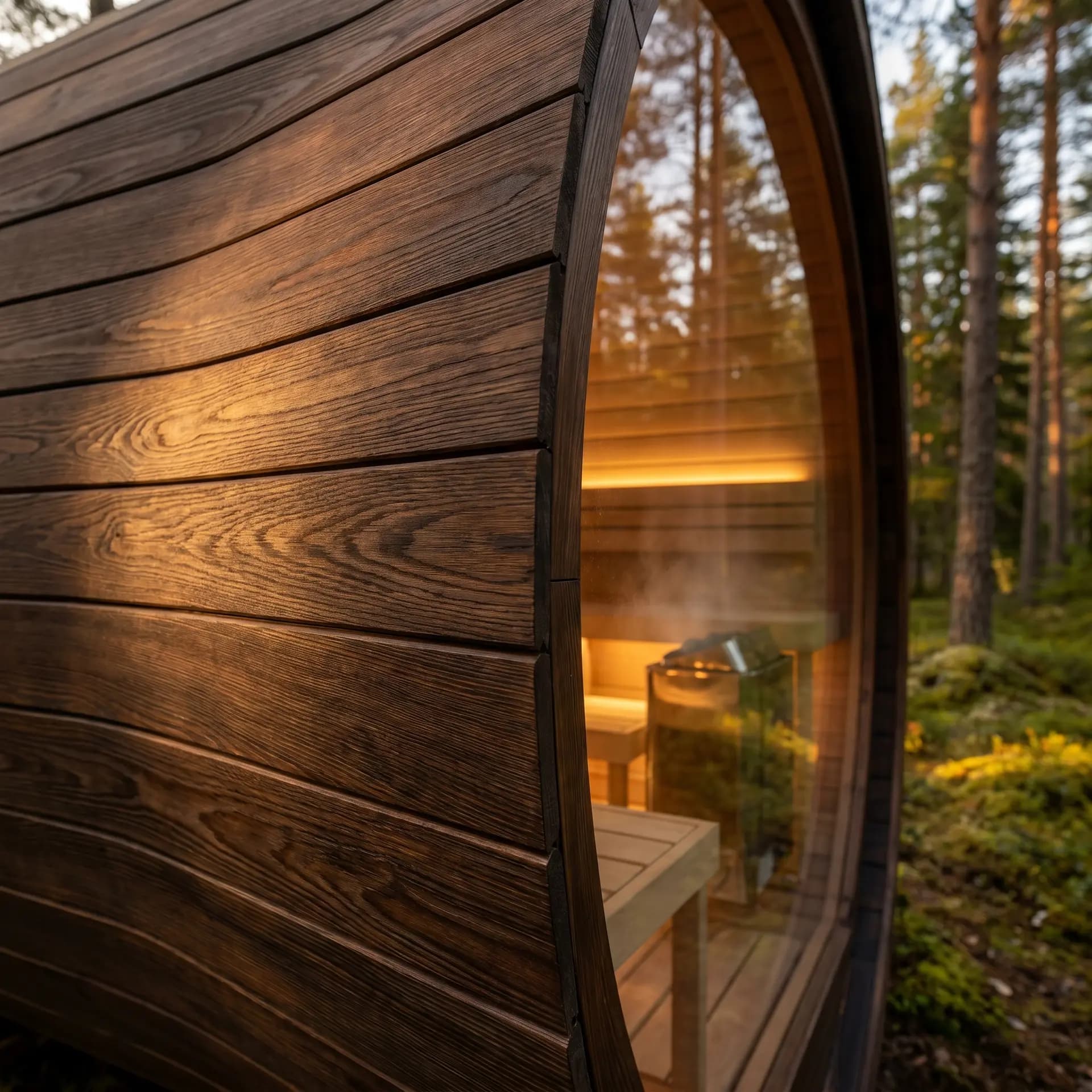 ThermoWood — termicky upravené dřevo pro sauny a koupací sudy Farega