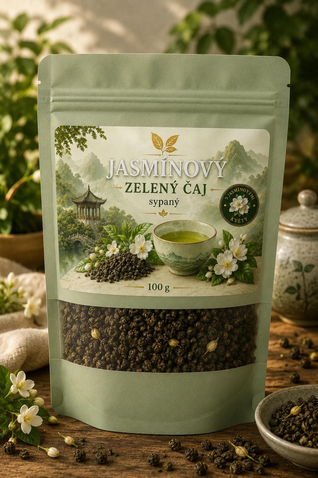 Jasmínový zelený čaj